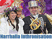  Inthronisation des Narrhalla Prinzenpaares auf dem Münchner Marienplatz am 09.01.2010 . Prinz Edwin I.. und Prinzessin Natascha II. (Foto: Martin Schmitz)